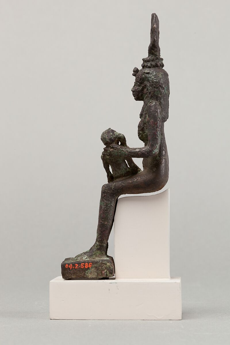 Isis and Horus, Cupreous metal
