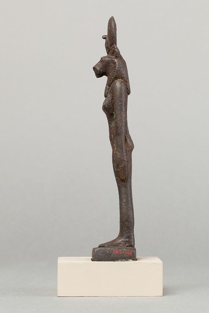 Lion-Headed Goddess, Cupreous metal