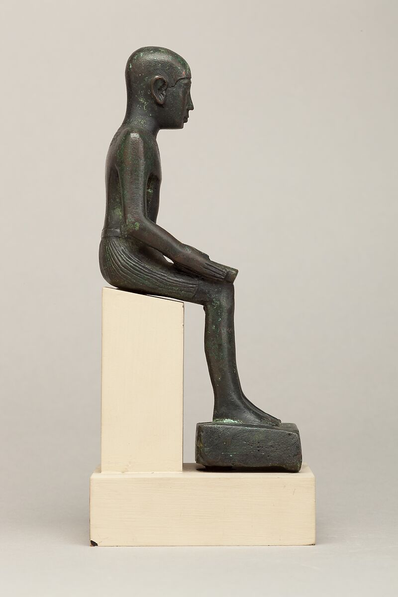 Imhotep, Cupreous metal, precious metal inlay