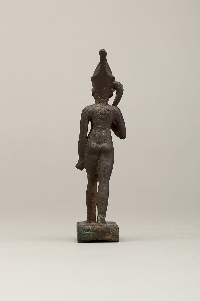 Harpokrates in double crown, Cupreous metal