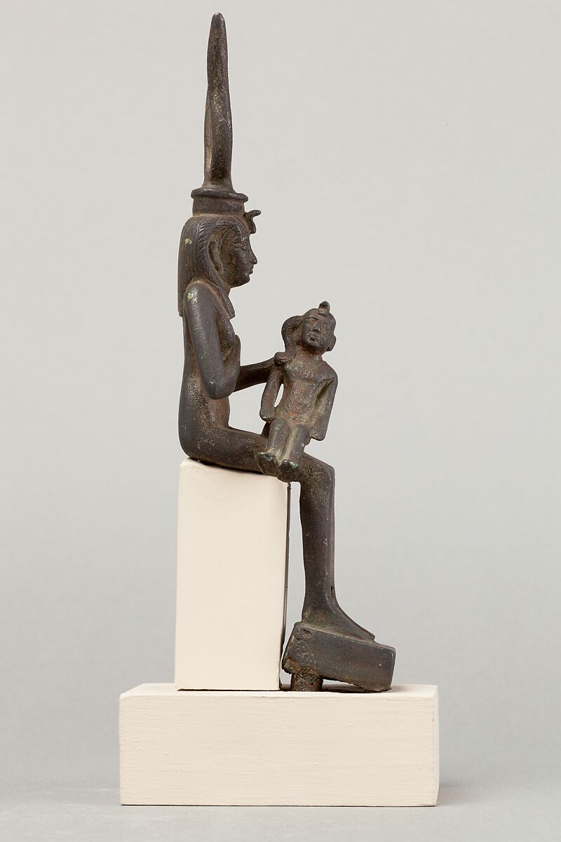 Isis and Horus, Cupreous metal