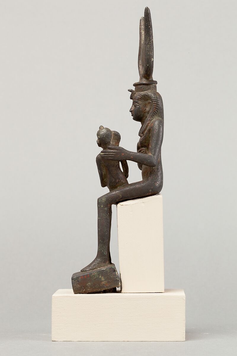 Isis and Horus, Cupreous metal