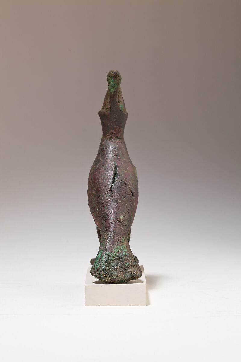 Falcon in double crown, Cupreous metal