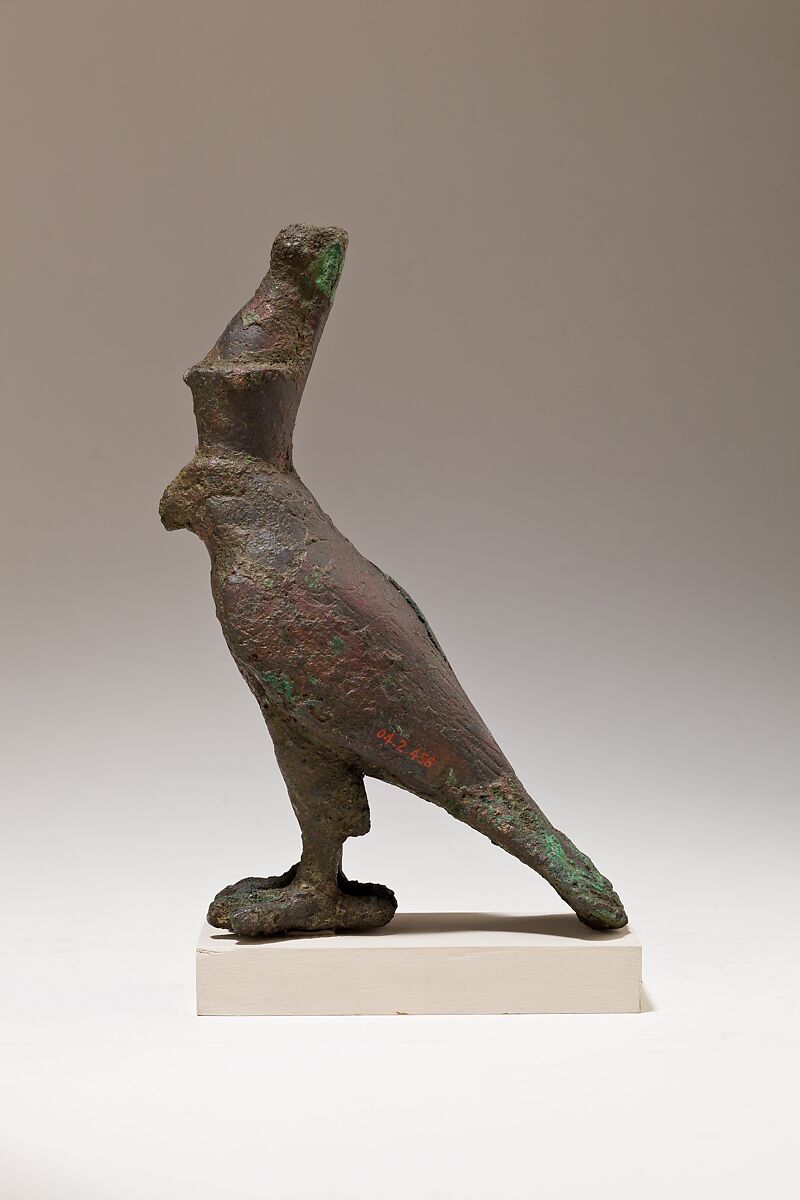 Falcon in double crown, Cupreous metal