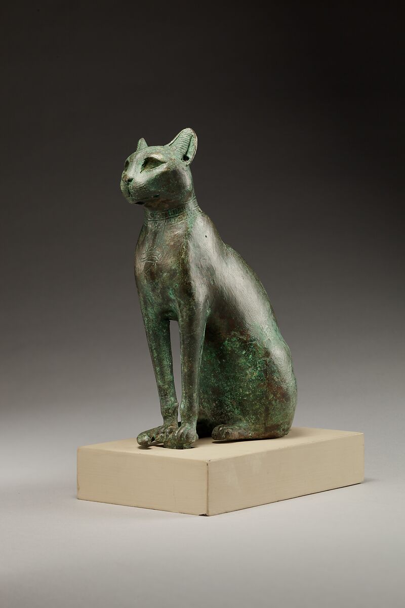 Cat Statuette intended to contain a mummified cat
