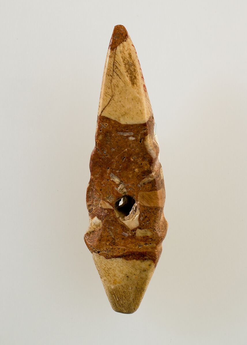 Amulet, crocodile, Faience