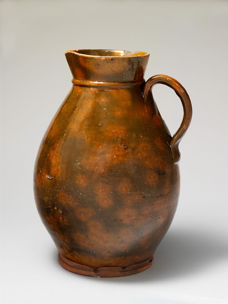 Pitcher, Earthenware, American 