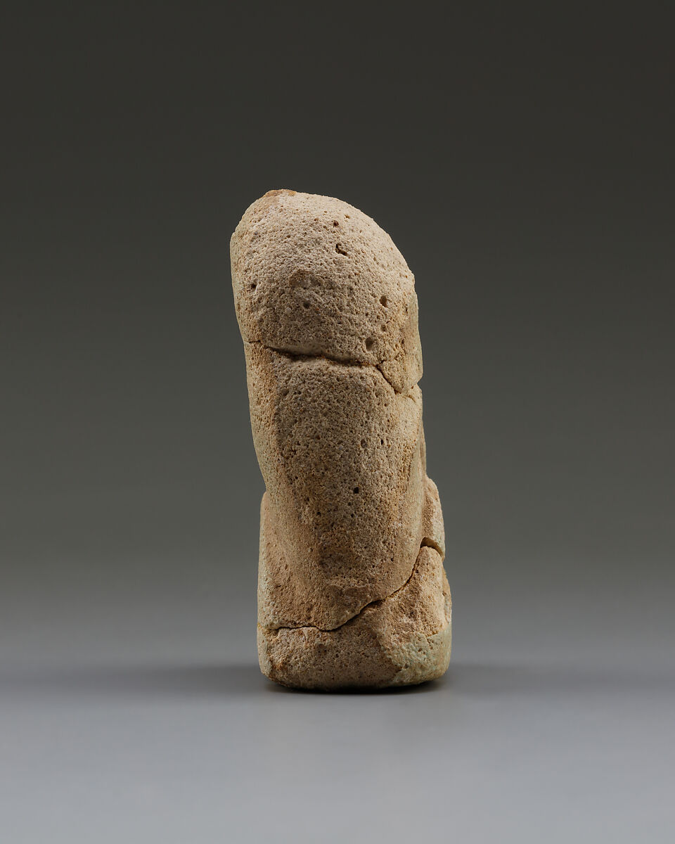 Baboon amulet, Faience