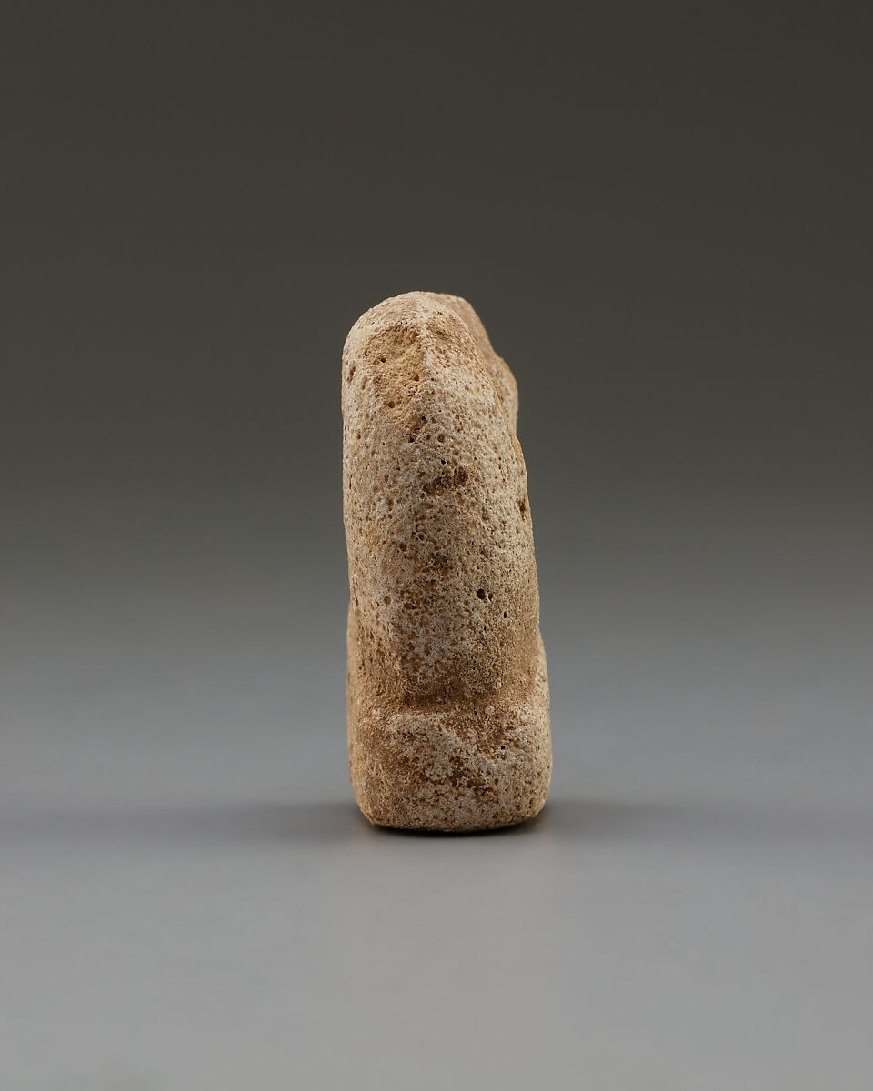 Baboon amulet, Faience