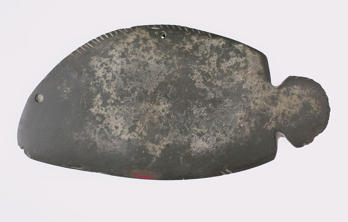 Palette shaped like a fish, Greywacke 