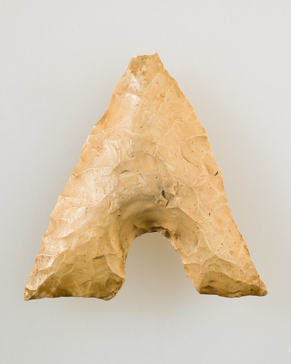 Hollow-Base Projectile Point, Flint 