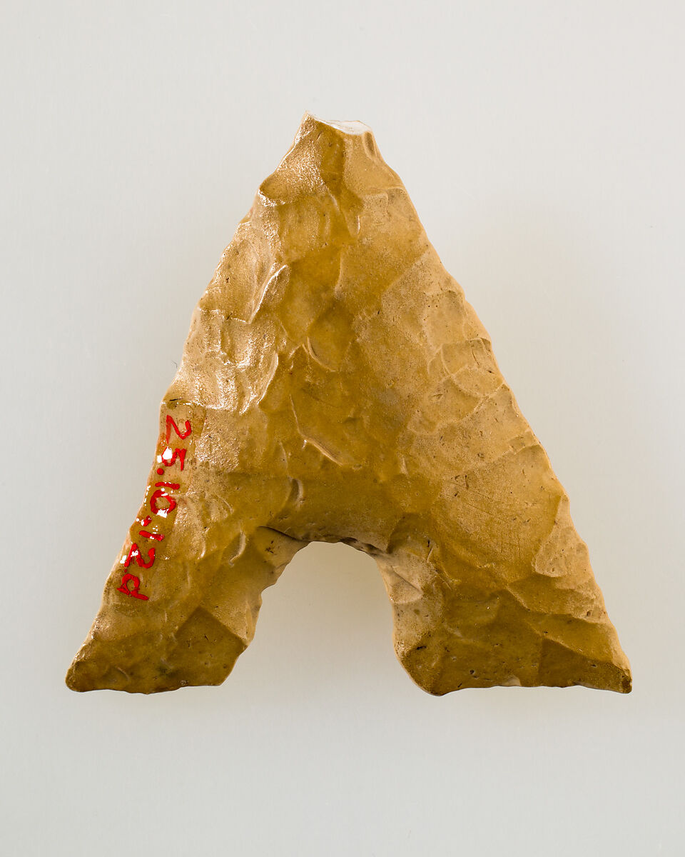 Hollow-Base Projectile Point, Flint