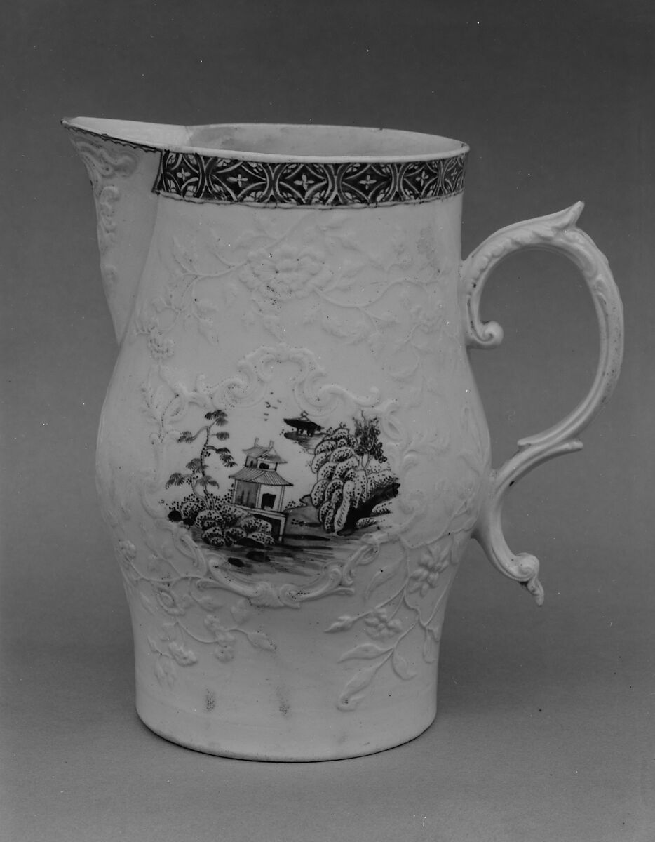 Pitcher, Philip Christian &amp; Company, Porcelain (soft-paste), British (American market) 