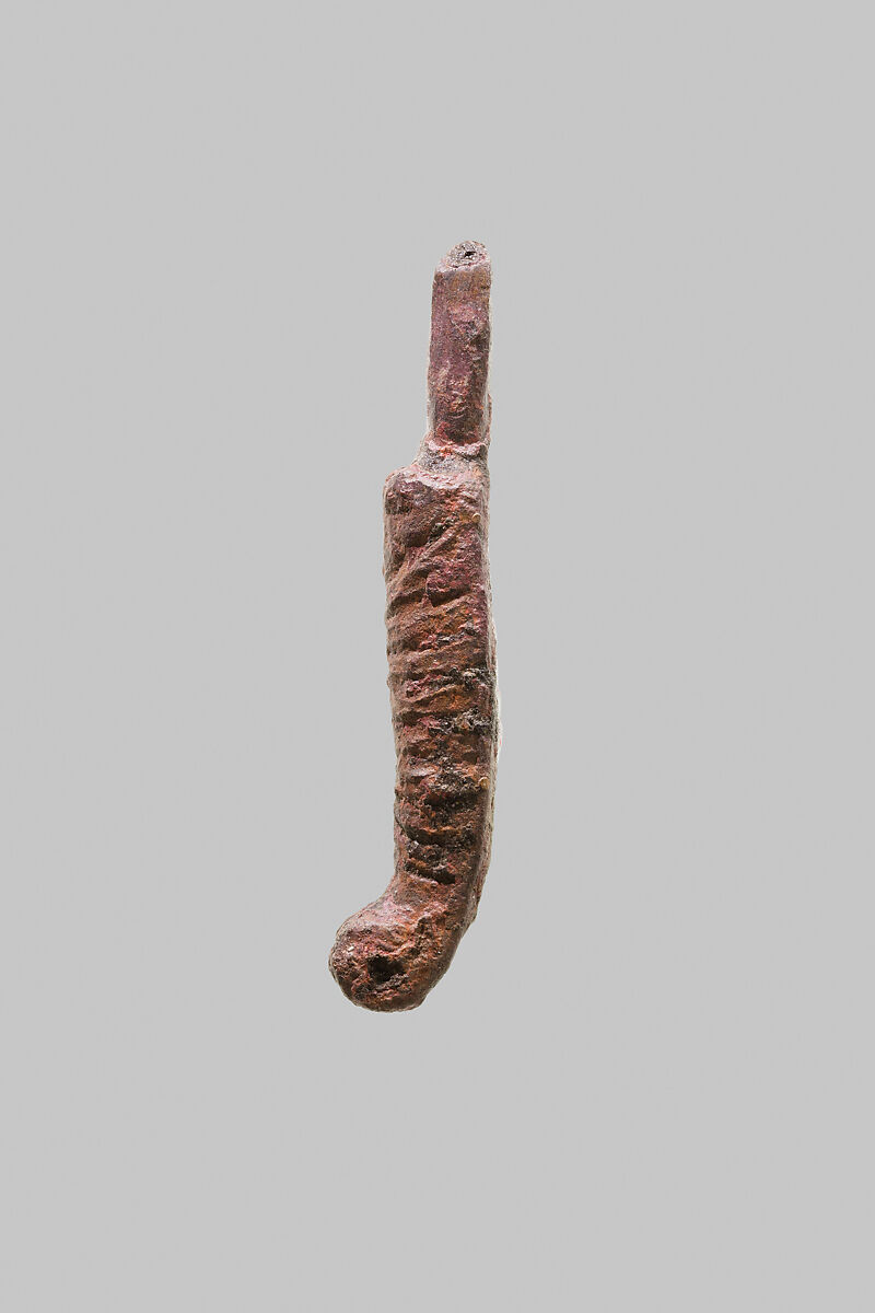Statuette fragment, beard, Bronze