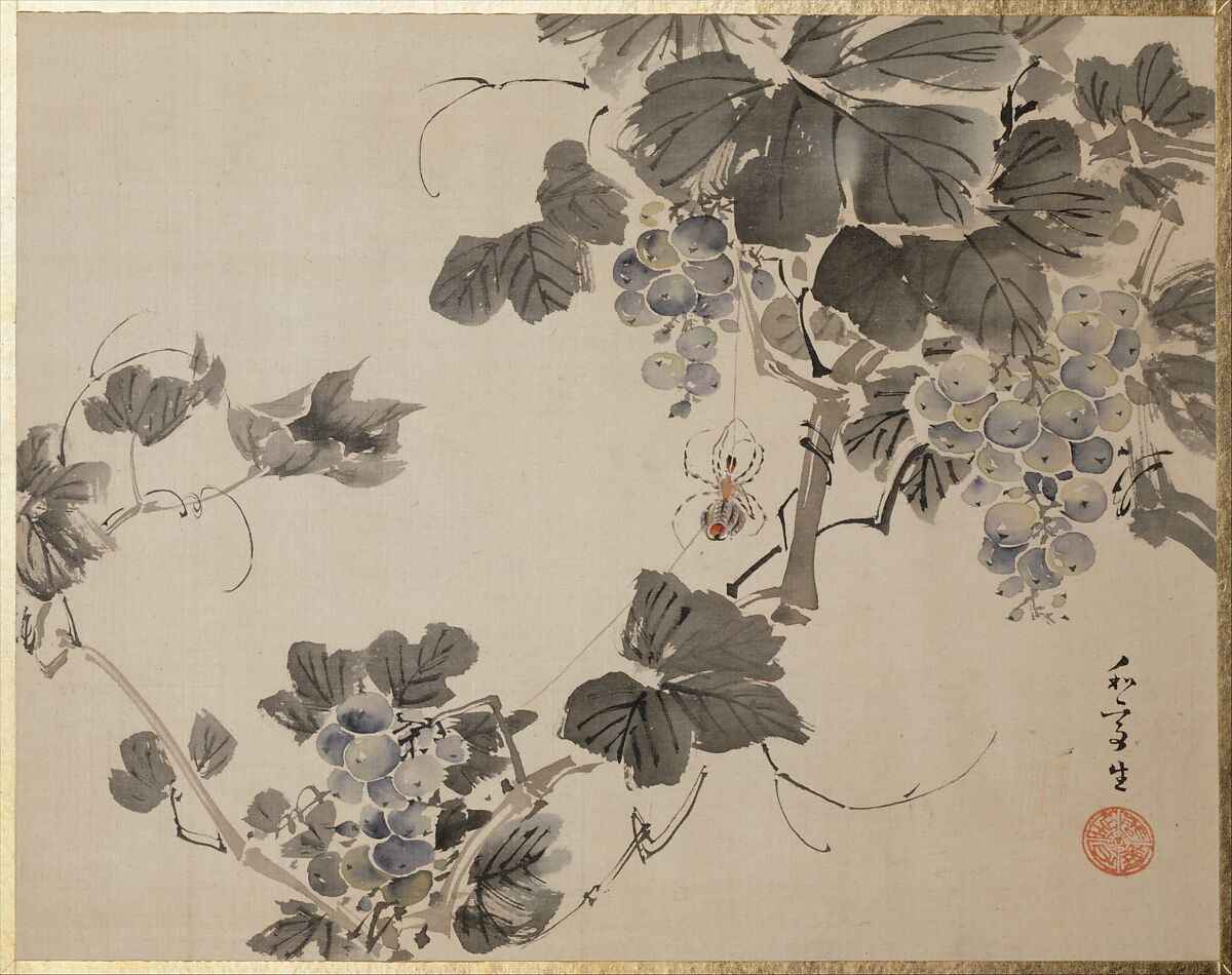 Flowers and Birds, Taki Katei (Japanese, 1830–1901), Album of twelve leaves; ink and color on silk, Japan