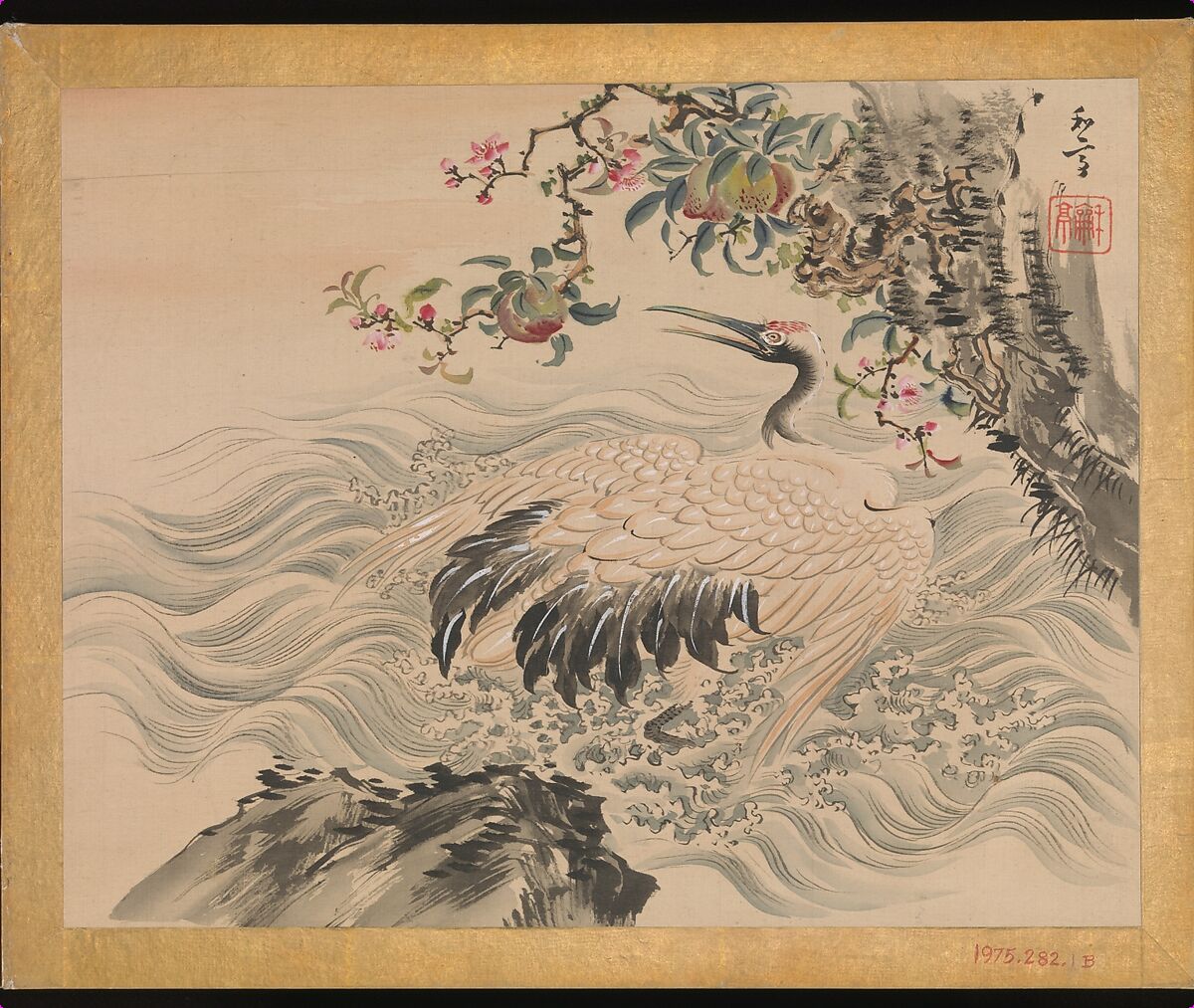 Flowers and Birds, Taki Katei (Japanese, 1830–1901), Album of twelve leaves; ink and color on silk, Japan