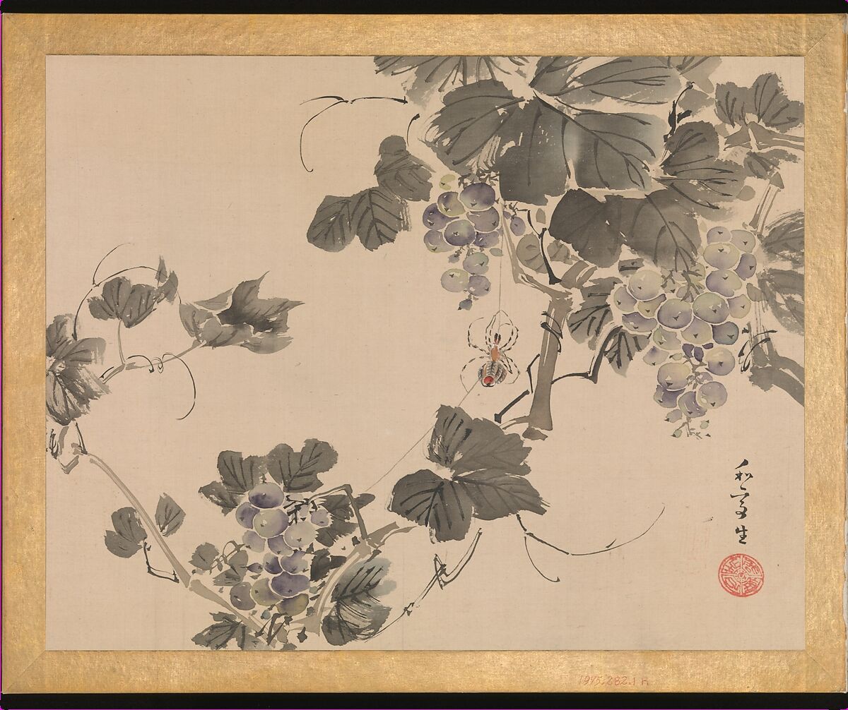 Flowers and Birds, Taki Katei (Japanese, 1830–1901), Album of twelve leaves; ink and color on silk, Japan