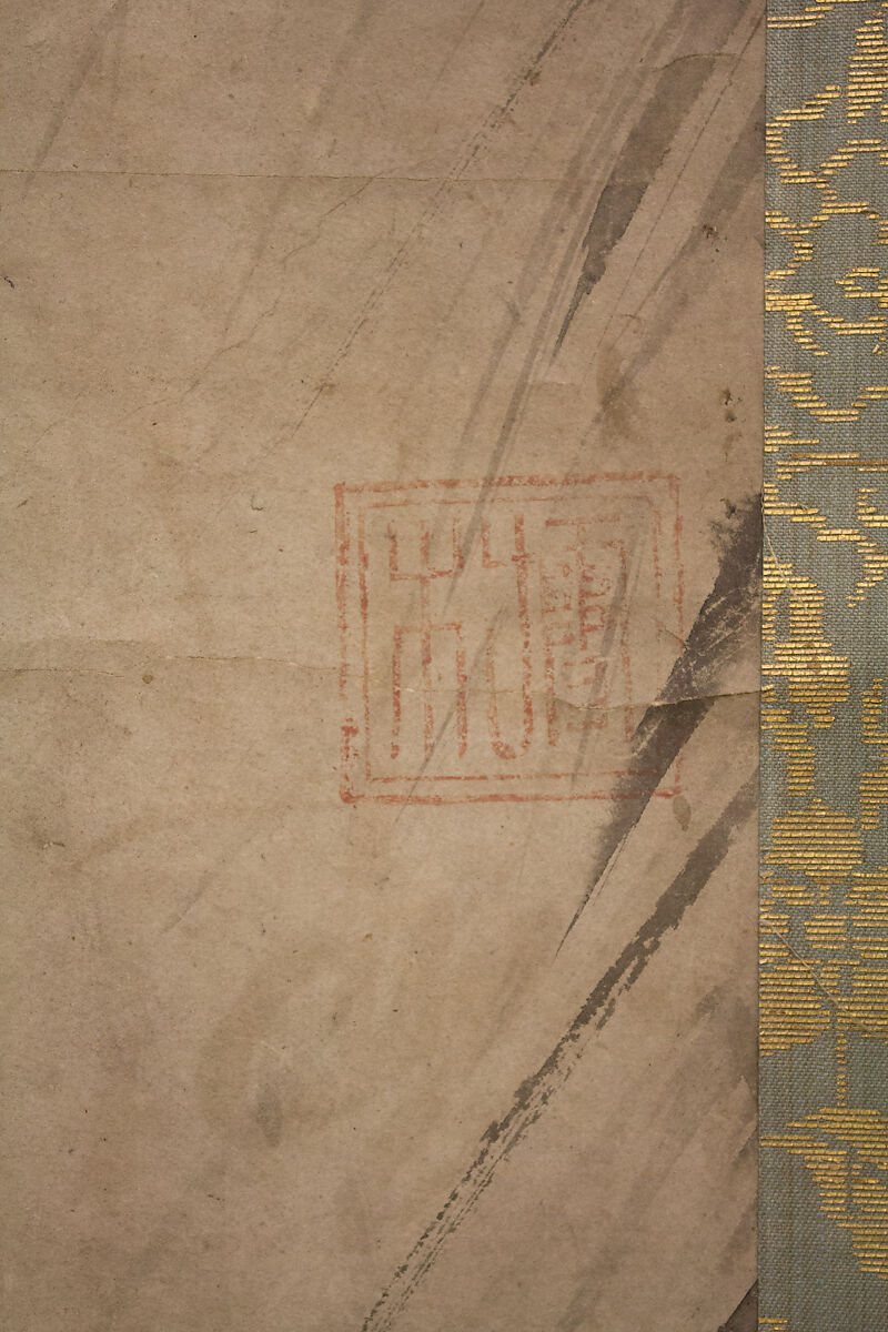 Crow on a Rock, After Sesson Shūkei (ca. 1504–ca. 1589), Hanging scroll; ink on paper, Japan