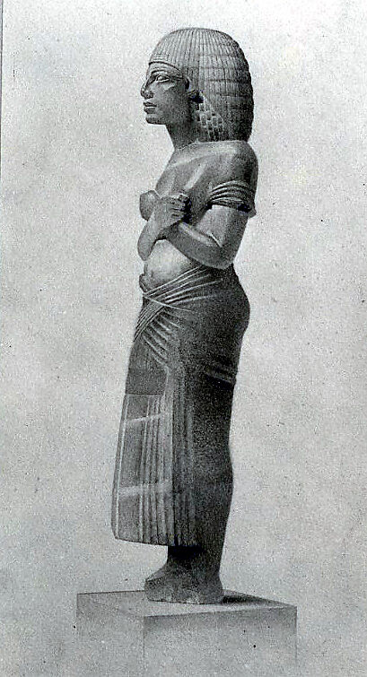 Facsimile Painting of an Alabaster Statuette, Lancelot Crane (British, 1880–1918), Water color on paper 