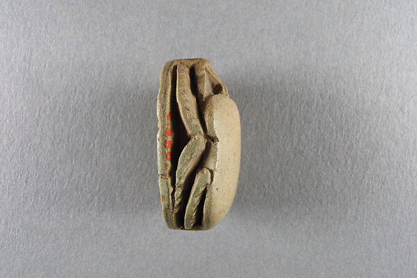 Scarab inscribed with Usermaatre, Faience