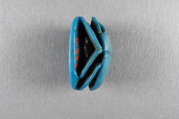 Scarab of Sheshonq I, Blue faience