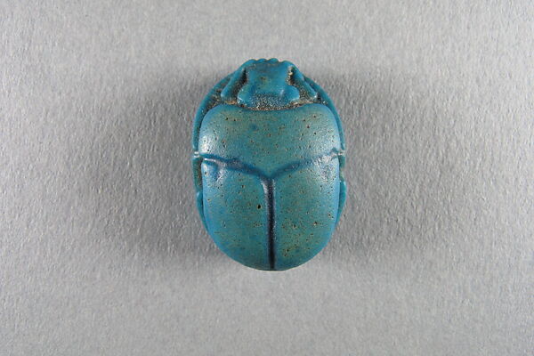 Scarab of Sheshonq I, Blue faience