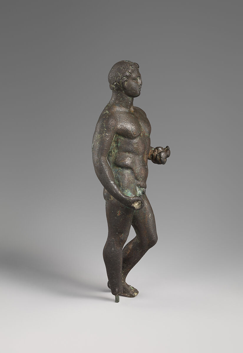 Statuette of Herakles holding apples, Bronze