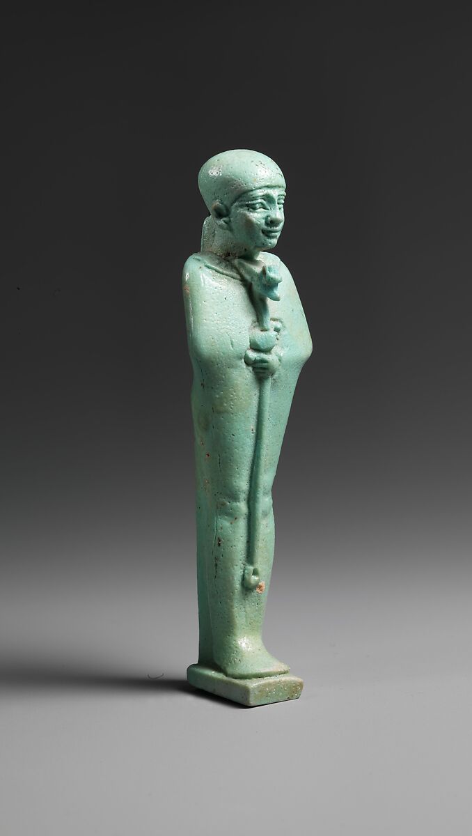 Standing Figure of Ptah, Faience