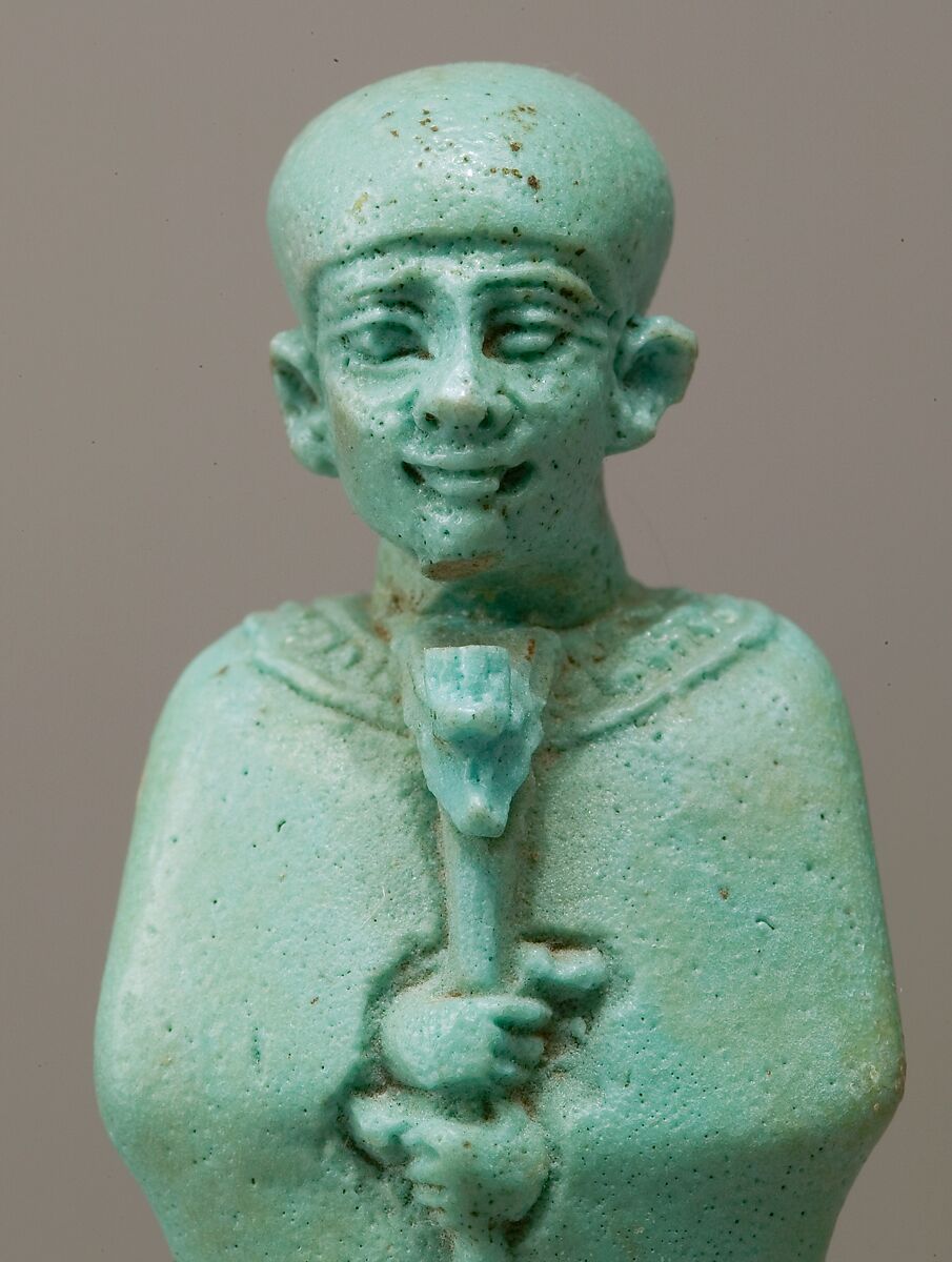 Standing Figure of Ptah, Faience