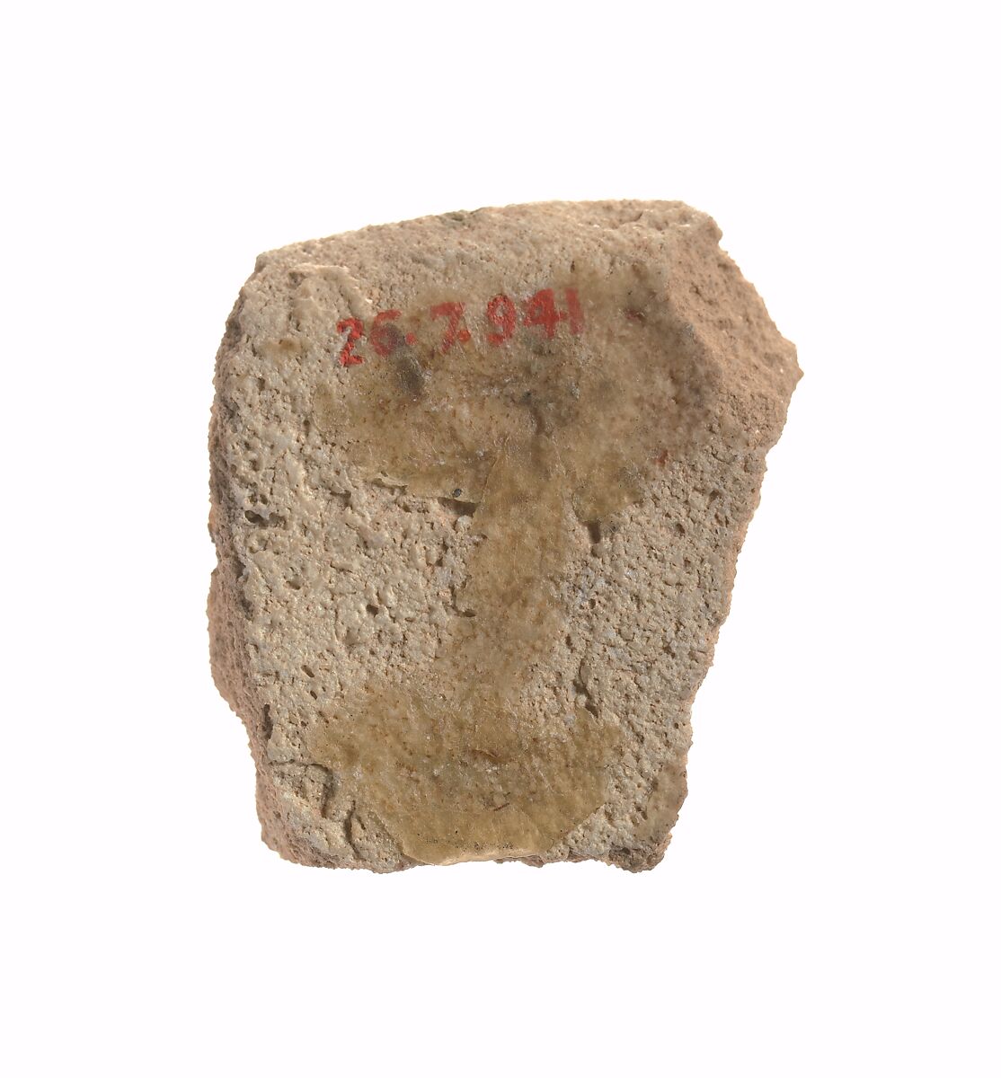 Tile from marsh scene, Polychrome faience