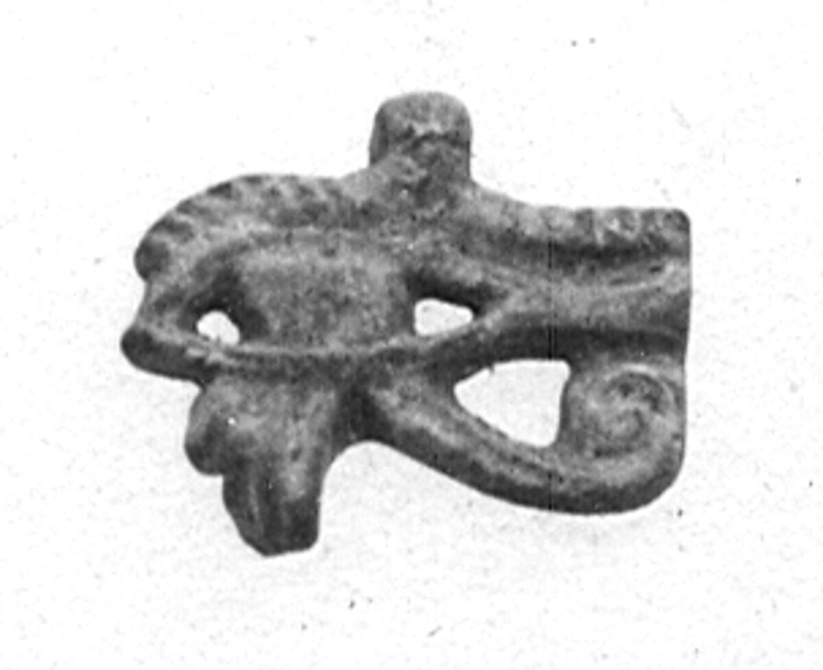 Wedjat-eye amulet, Faience