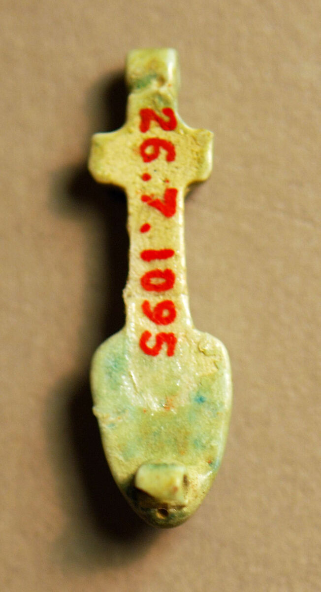 Nefer Amulet, Faience