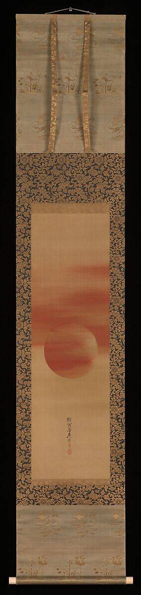 Rising Sun, Shibata Zeshin (Japanese, 1807–1891), Hanging scroll; ink and color on silk, Japan