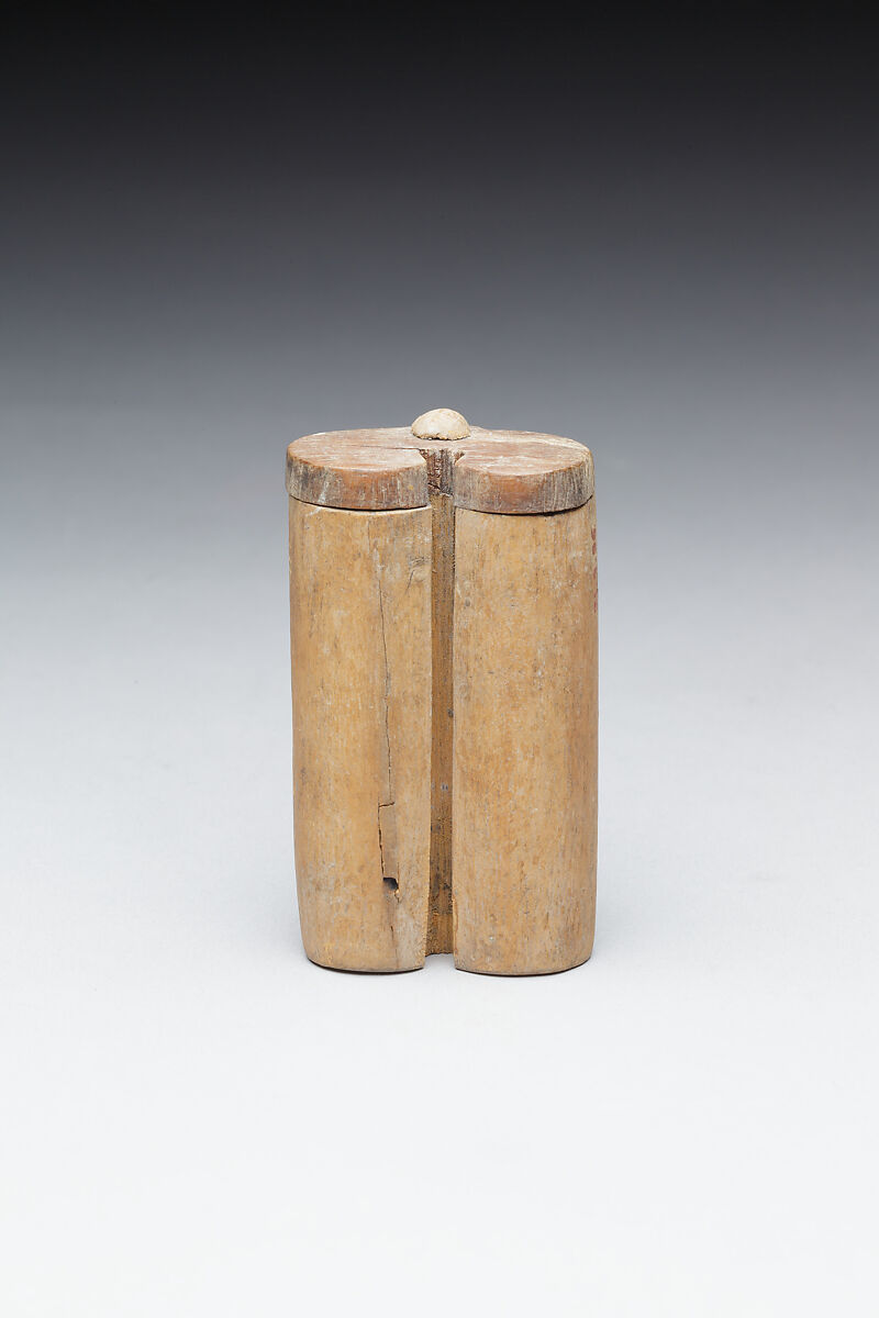 Kohl tube and stick, Wood, ebony