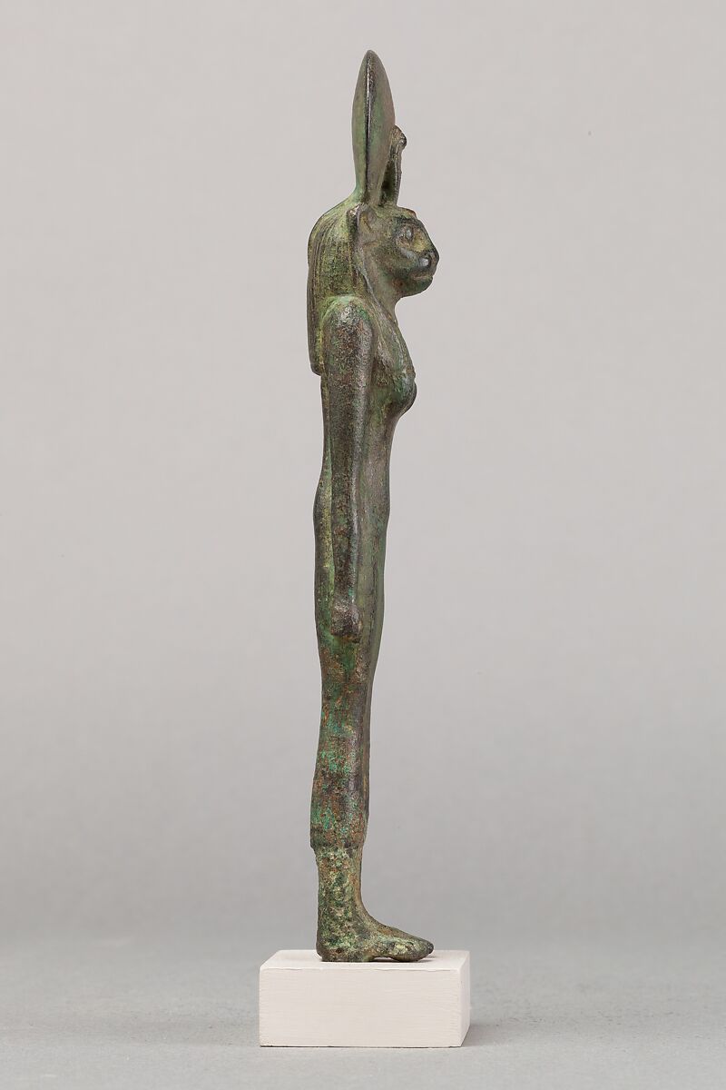 Lion-headed goddess, Cupreous metal