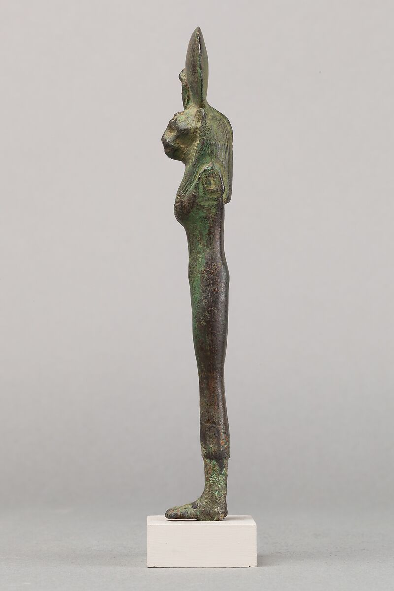 Lion-headed goddess, Cupreous metal