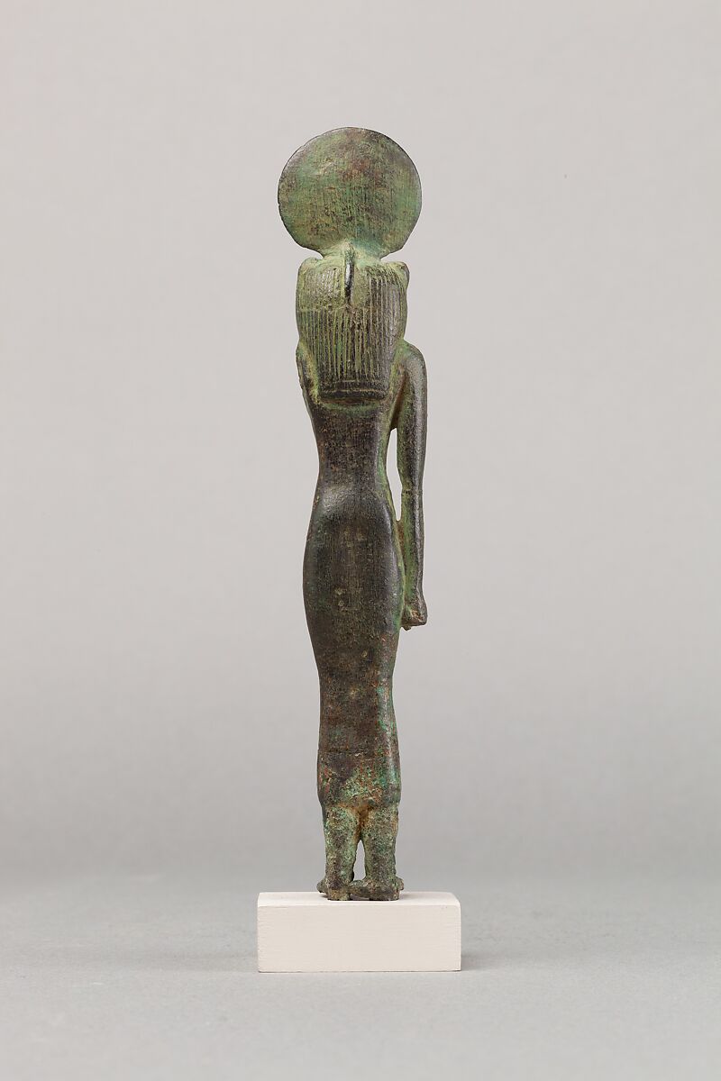 Lion-headed goddess, Cupreous metal