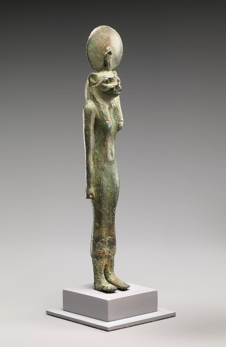 Lion-headed goddess, Cupreous metal