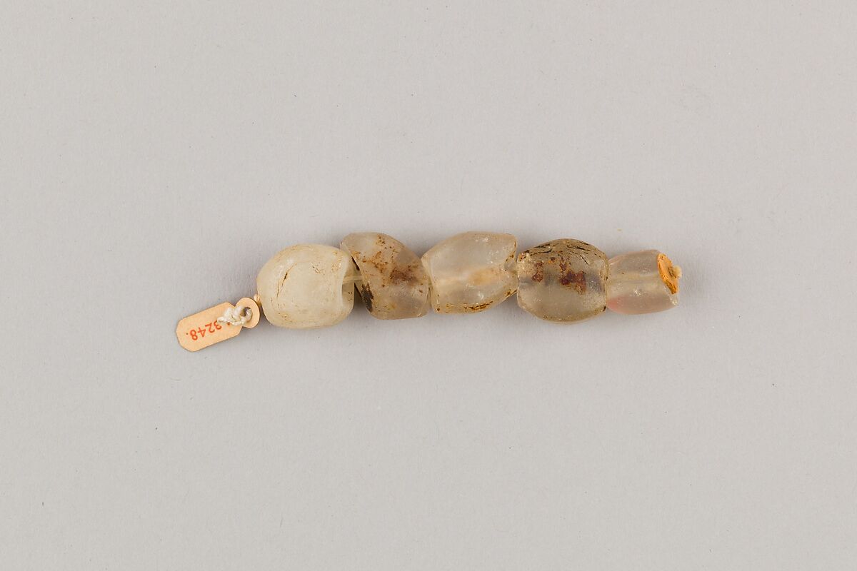 String of 5 beads, Quartz 