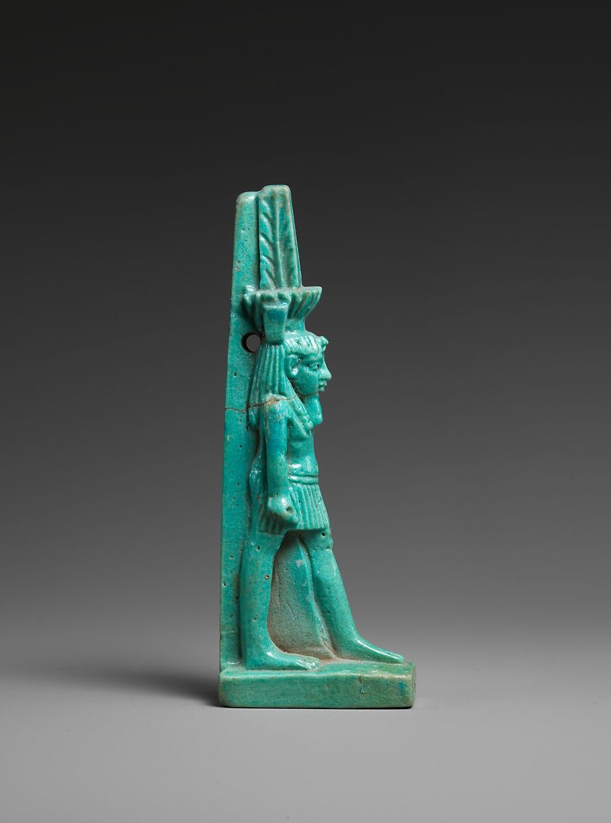 Nefertum Amulet, Faience