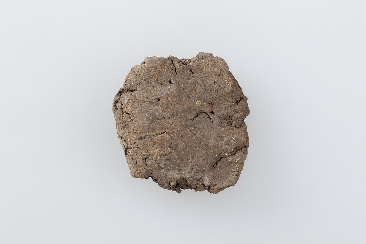 Model food offering, cake, Clay