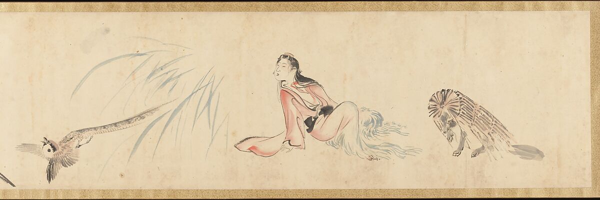 Sketches of Birds and Animals, Kawanabe Kyōsai 河鍋暁斎 (Japanese, 1831–1889), Handscroll; ink on paper, Japan