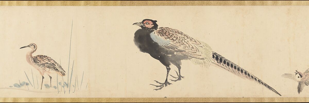 Sketches of Birds and Animals, Kawanabe Kyōsai 河鍋暁斎 (Japanese, 1831–1889), Handscroll; ink on paper, Japan