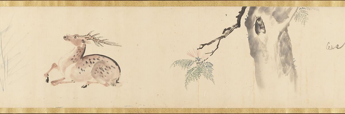 Sketches of Birds and Animals, Kawanabe Kyōsai 河鍋暁斎 (Japanese, 1831–1889), Handscroll; ink on paper, Japan