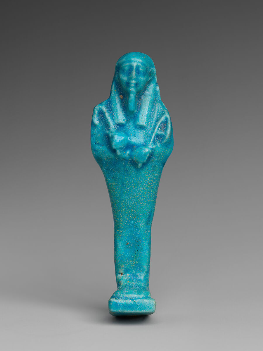 Shabti of Petosiris, son of Djedhor, Faience 