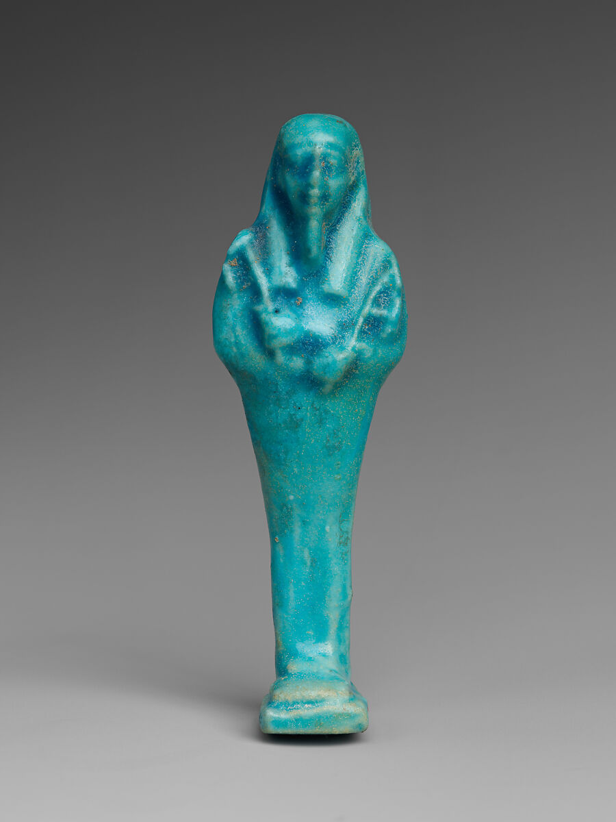 Shabti of Petosiris, son of Djedhor, Faience 