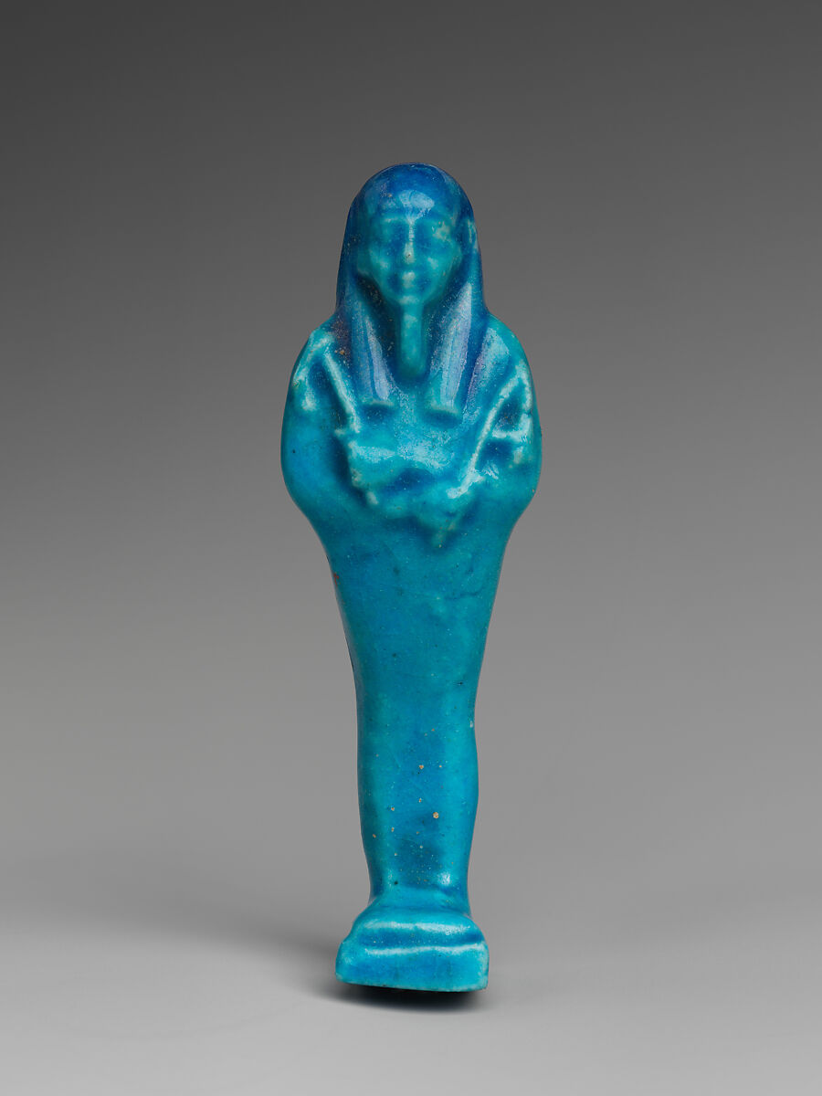 Shabti of Petosiris, son of Djedhor, Faience 