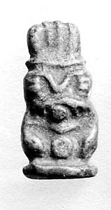 Bes amulet, Faience 