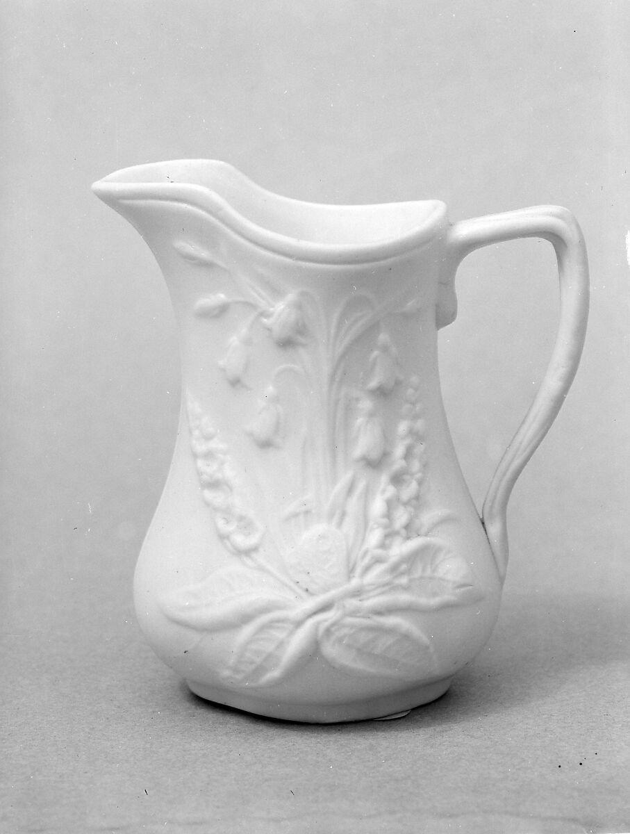 Pitcher, Parian porcelain, American