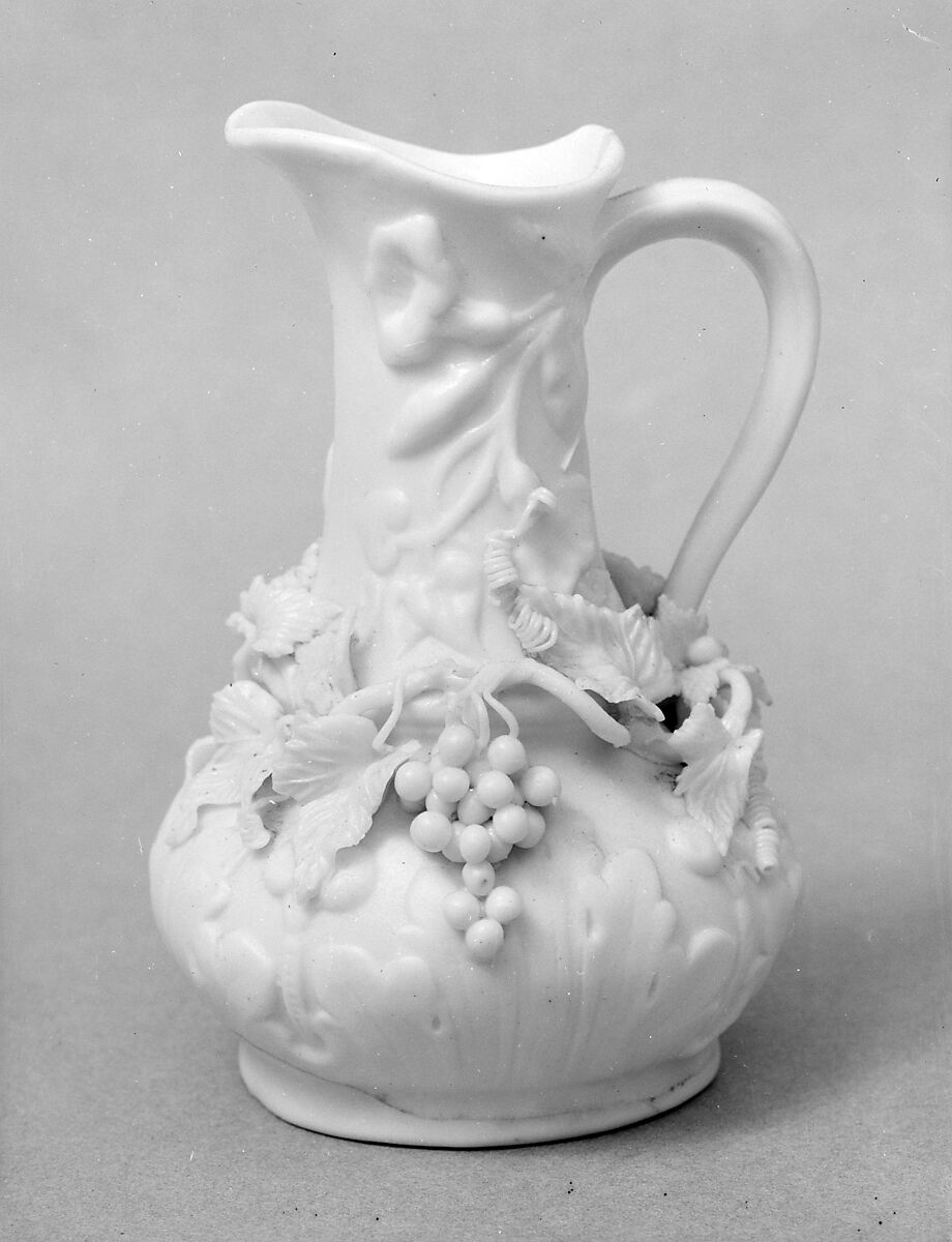 Pitcher, Parian porcelain, American